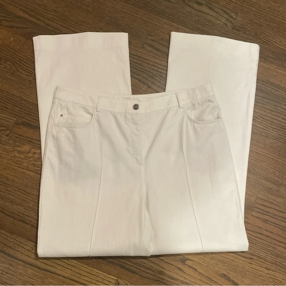 Akris Magda Cotton-Silk Straight-Leg Jeans - Picture 7 of 9